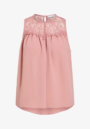 VILA, SLEEVELESS TOP VIRELLA ROUND NECK - Blouse - nostalgia rose