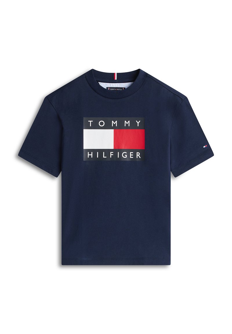Tommy Hilfiger T-shirt print donkerblauw