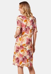 GOLDNER Jerseykleid - rosehip / tangerine / patterned