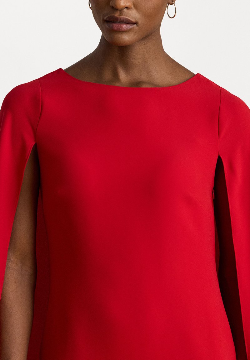ralph lauren red cape dress cape dress: Dresses For Women