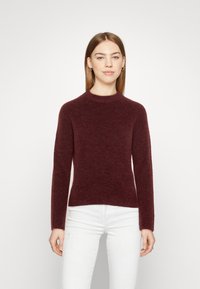 Pieces PCELLEN O-NECK  - Pulóver - tawny port