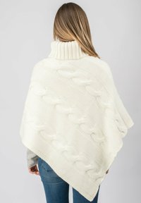 Dalle Piane Cashmere BRAIDED PONCHO - Poncho - bianco
