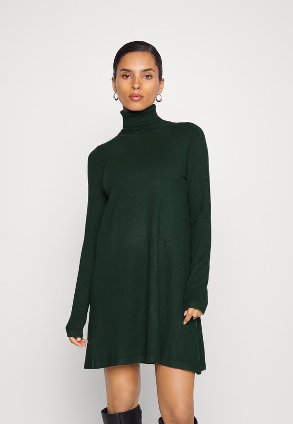 VMHAPPINESS ROLLNECK DRESS - Jumper dress - pine grove