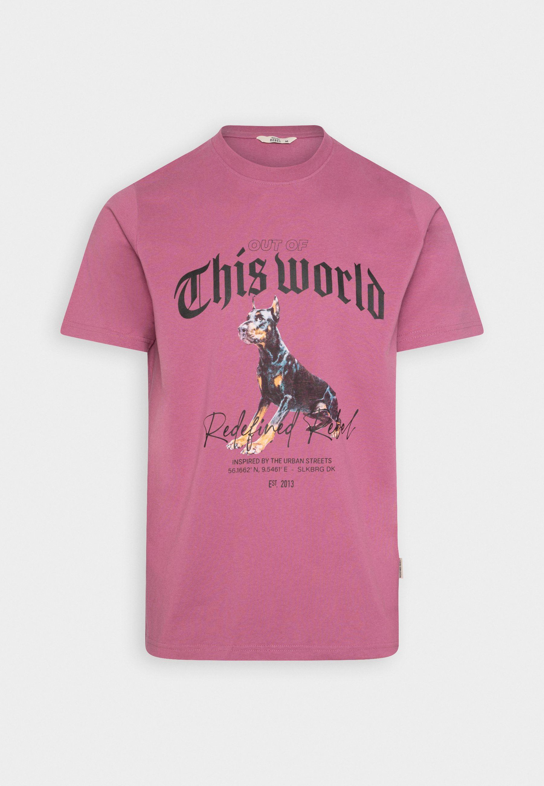 ● MISCHIEF ● BLEACHED WIDE NECK T-SHIRT_BLEACHED RED BLEACHED WIDE NECK T-SHIRT_BLEACHED RED - MISCHIEF