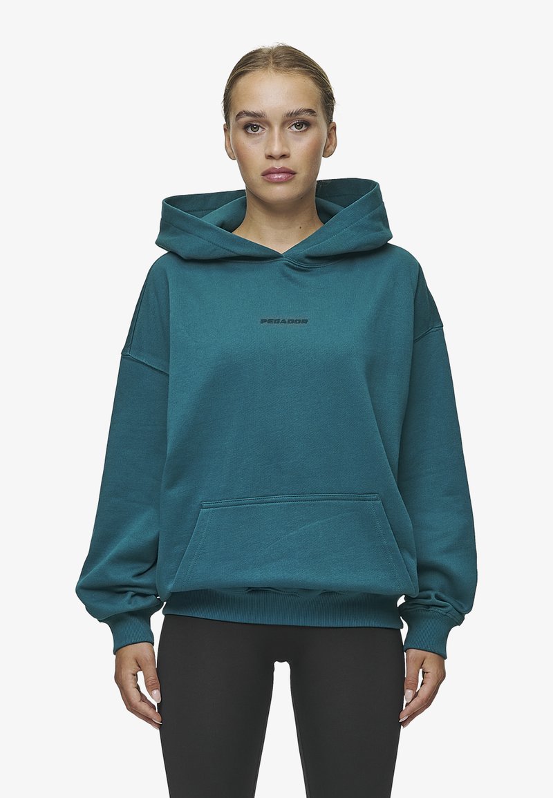 Pegador CLARITA - Sportinis megztinis - washed urban turquoise/black gum