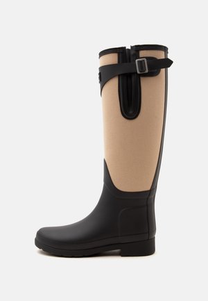 Hunter ORIGINAL, WOMENS REFINED TALL BOOT - Гумени ботуши - black