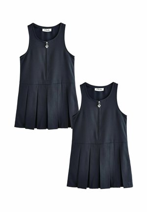 REGULAR FIT - ZIP FRONT PLEATED SCHOOL PINAFORES 2 PACK - Freizeitkleid - navy
