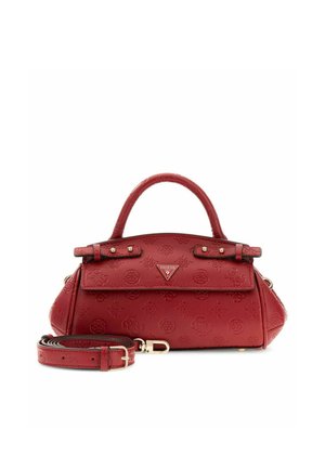 Guess, DIANA MINI TOP HANDLE FLAP - Handtasche - dark cherry logo