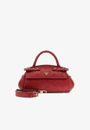 Guess, DIANA MINI TOP HANDLE FLAP - Handtasche - dark cherry logo