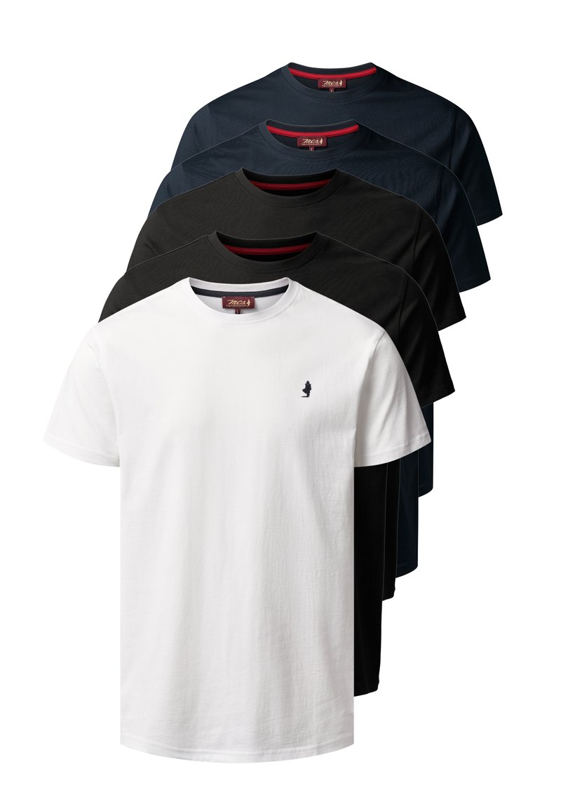 MCS MCOHIO 5 PACK - Basic T-shirt - darks darks taps taps white/dark ...