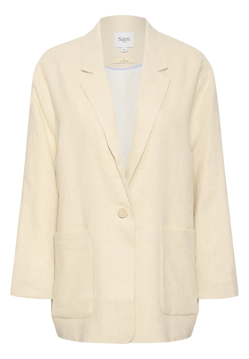 Saint Tropez Halflange jas beige mêleerd