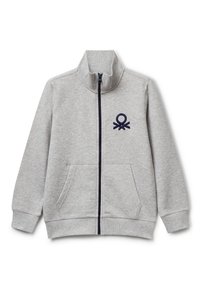 United Colors of Benetton Felpa con zip - grey