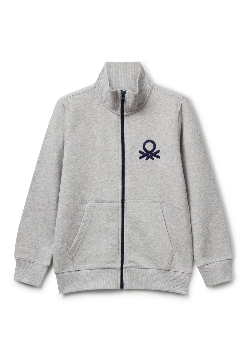 United Colors of Benetton Felpa con zip - grey