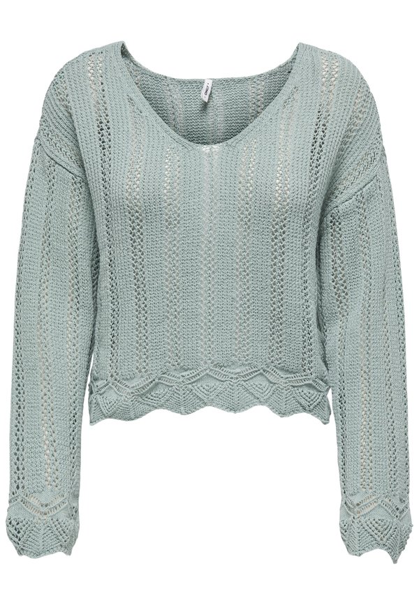 ONLELBA LIFE V-NECK - Jumper - gray mist3