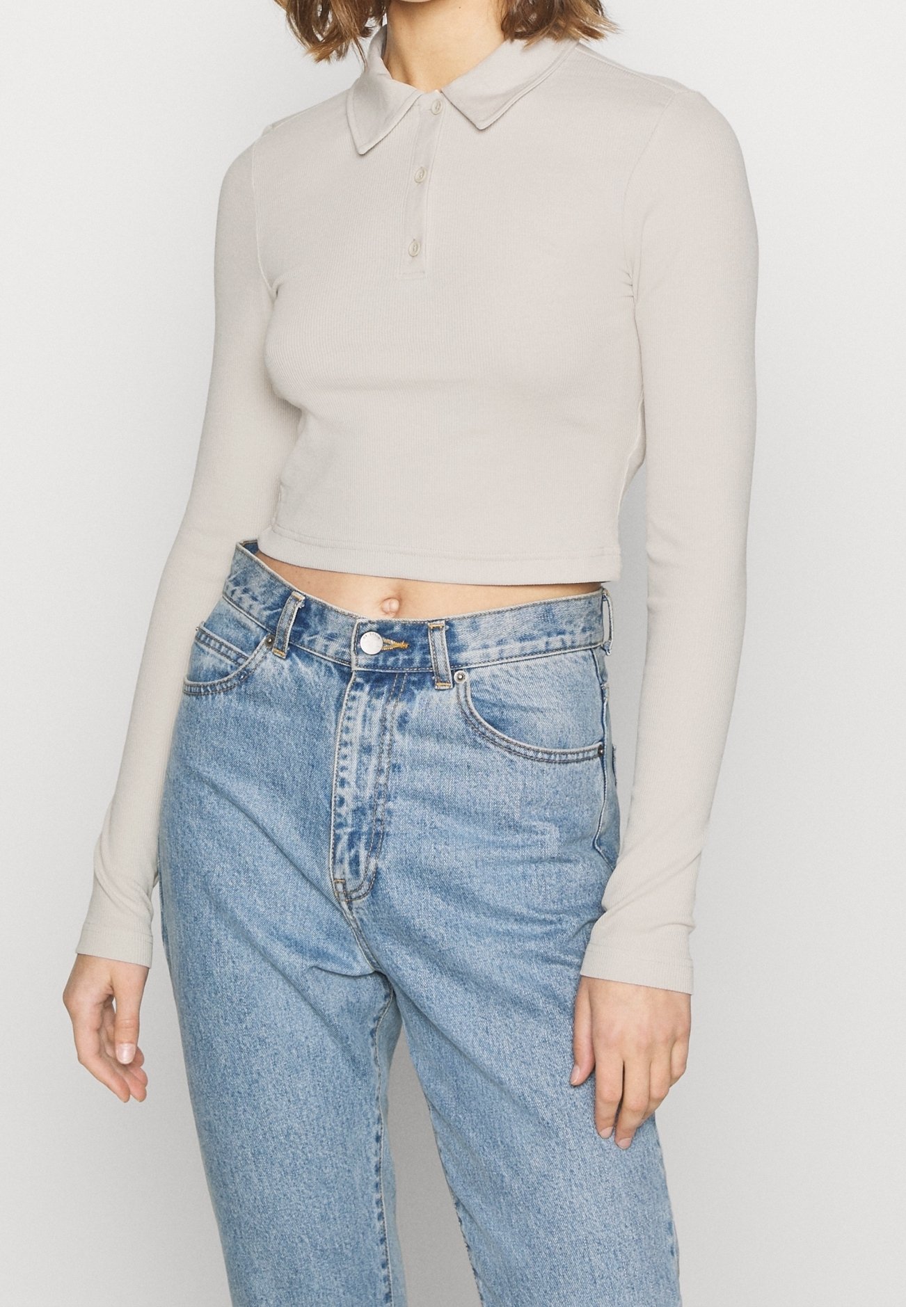 Weekday Polo shirt beige (Pre-owned)