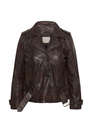 Kaffe Curve, Leren jas - rusty black