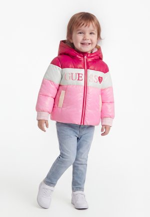 Guess, HOODED PUFFER  - Vinterjakker - pink