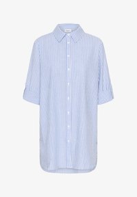 Unselected, chambray blue white stripe