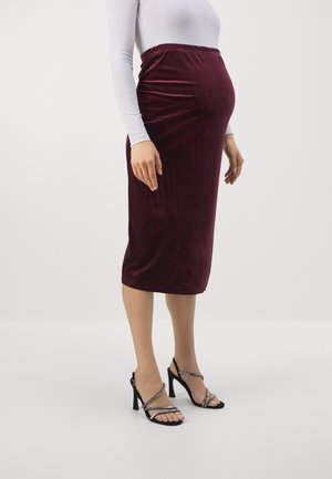 Pencil skirt - dark red