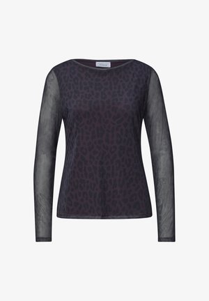 Street One Studio, LANGARM SHIRT AUS MESH MIT PRINT - Bluse - very berry