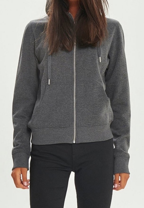 ONLY Zip-up sweatshirt - dark grey