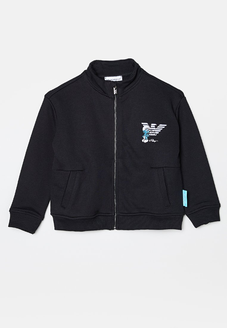 Emporio Armani Sweater met rits zwart