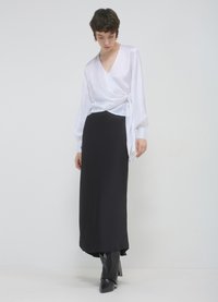Calliope CROISÉ AVEC CEINTURE - Camicetta - blanc
