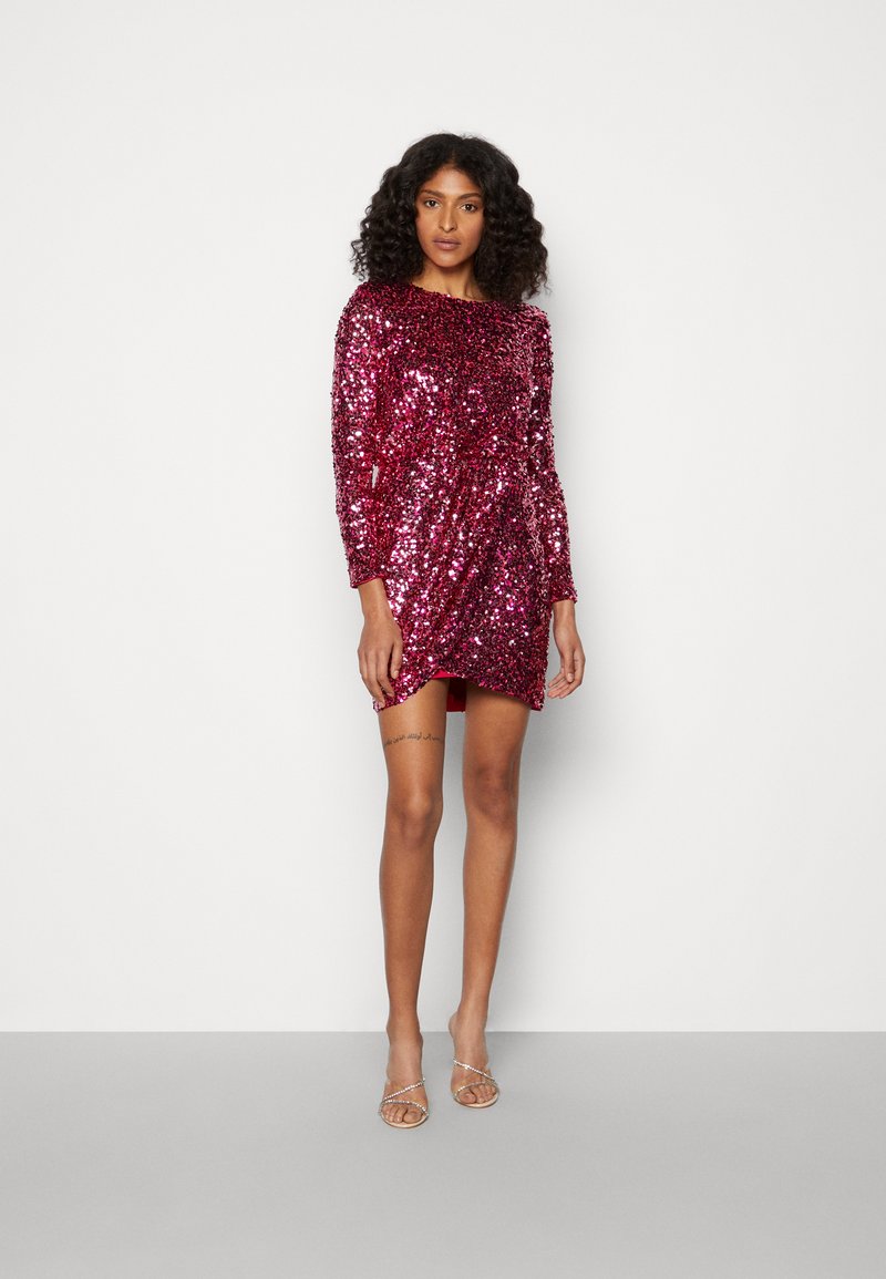 Forever New JUNIPER WRAP MINI DRESS Robe de soirée hot pink/rose