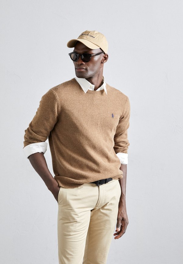 WOOL COTTON CREWNECK SWEATER - Jumper - copper melange2