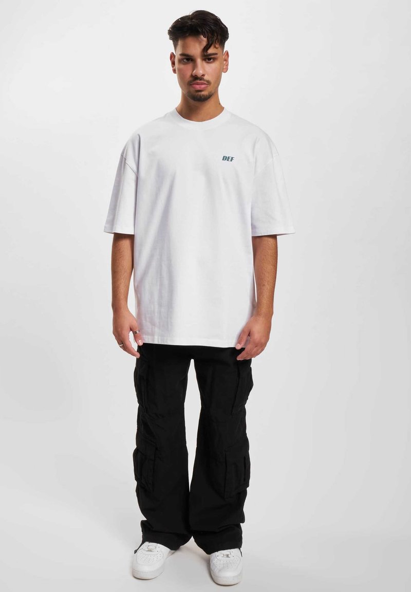 DEF WORK - Printtipaita - white