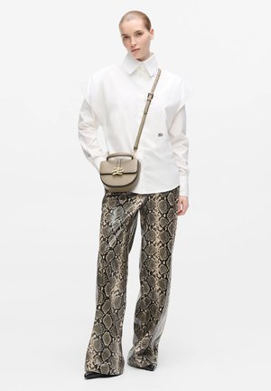 KARL LAGERFELD, K/AUTOGRAPH DROP TOP HANDLE - Дамска чанта - ash grey