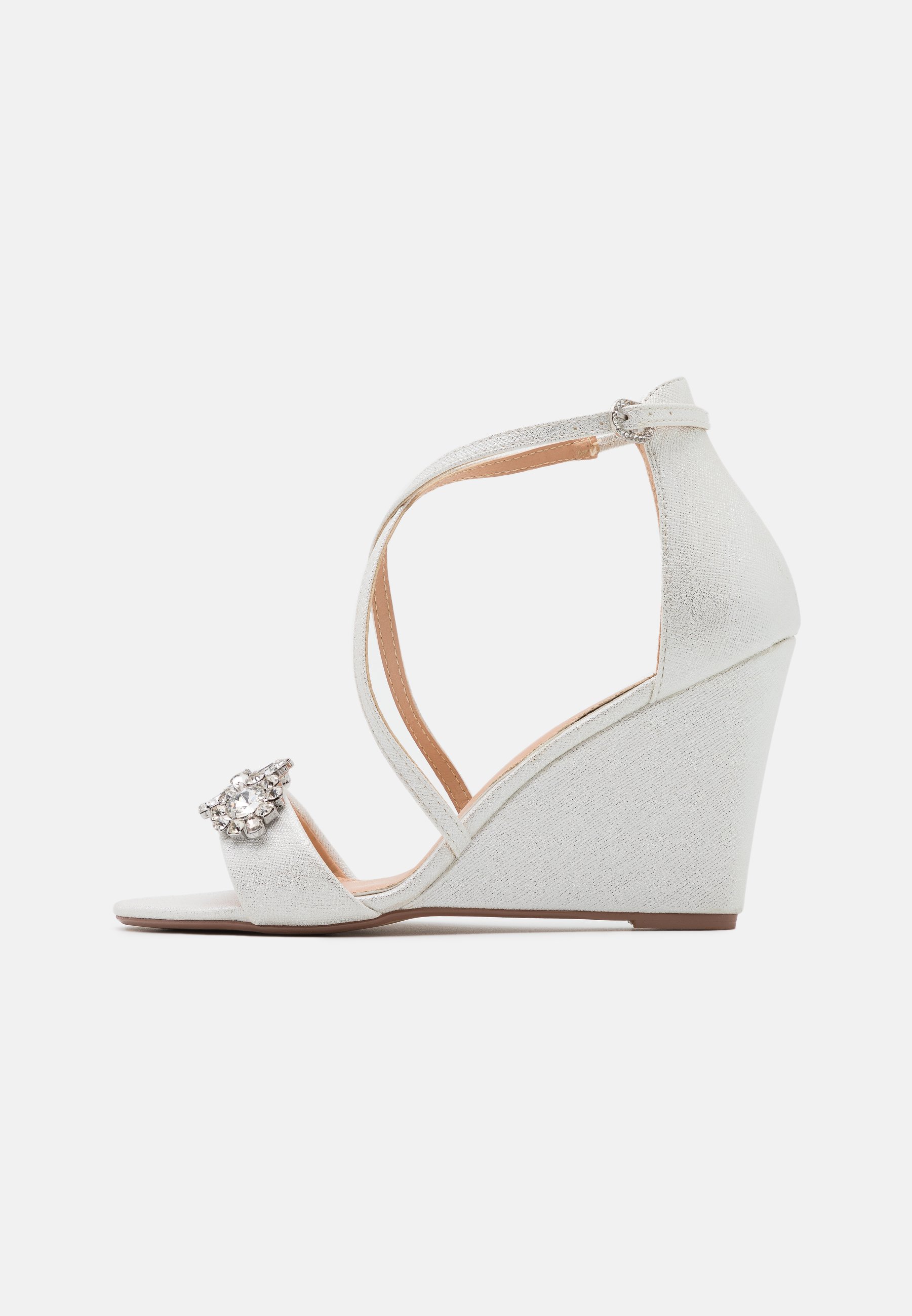 SIENNA Sandaletter med kilklack white SIENNA Sandaletter med kilklack white