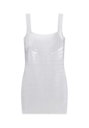 MARCIANO BY GUESS, MARCIANO FOLIENBANDAGE KLEID - Robe fourreau - argent