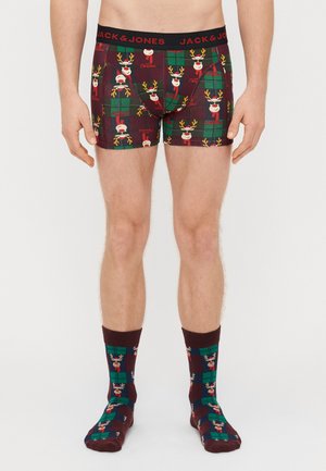 JACRUDOLPH GIFTBOX SET - Boxer alsónadrág - winetasting/black