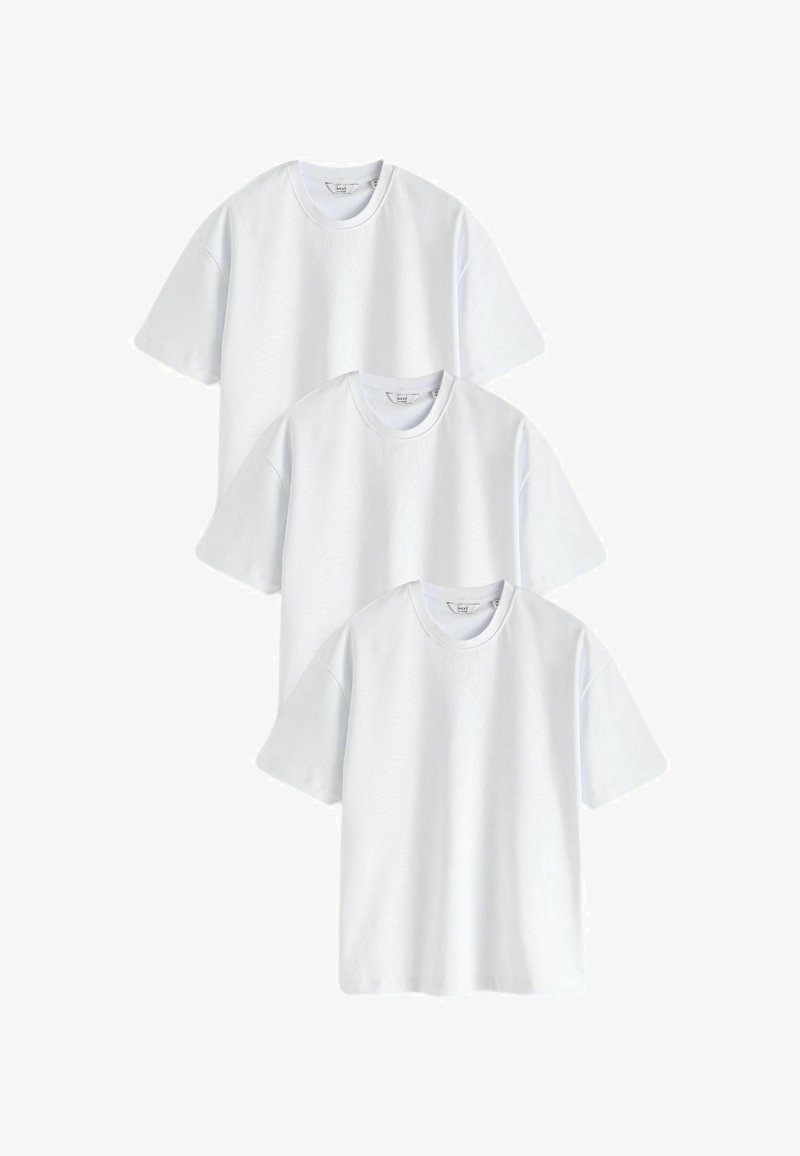 Next HEAVYWEIGHT 3 PACK - T-shirts basic - white