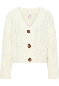 CROPPED GAYA - Strickjacke - wollweiss