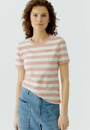 T-shirt print - white red