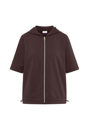 Cecil, KAPUZENJACKE MIT SEITLCIHEN TUNNELZÜGEN - Sweat zippé - brown cacao