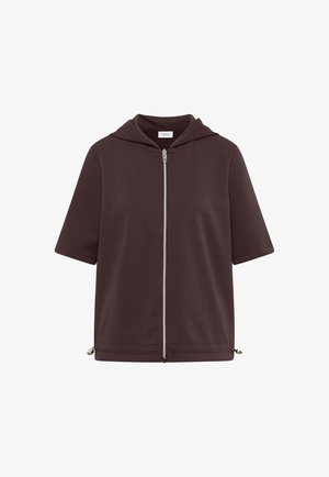 Cecil, KAPUZENJACKE MIT SEITLCIHEN TUNNELZÜGEN - Sweat zippé - brown cacao