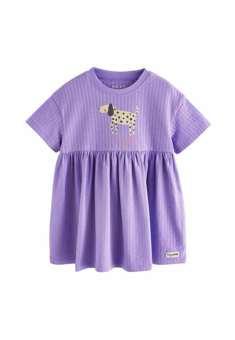 Next - REGULAR FIT - SHORT SLEEVE - Jerseykleid - purple dog, Vergrößern