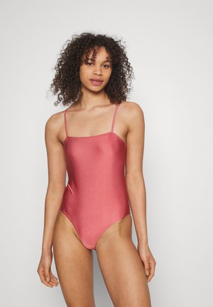 Pieces PCBIRTE SHINY SWIMSUIT  - Μαγιό - marsala