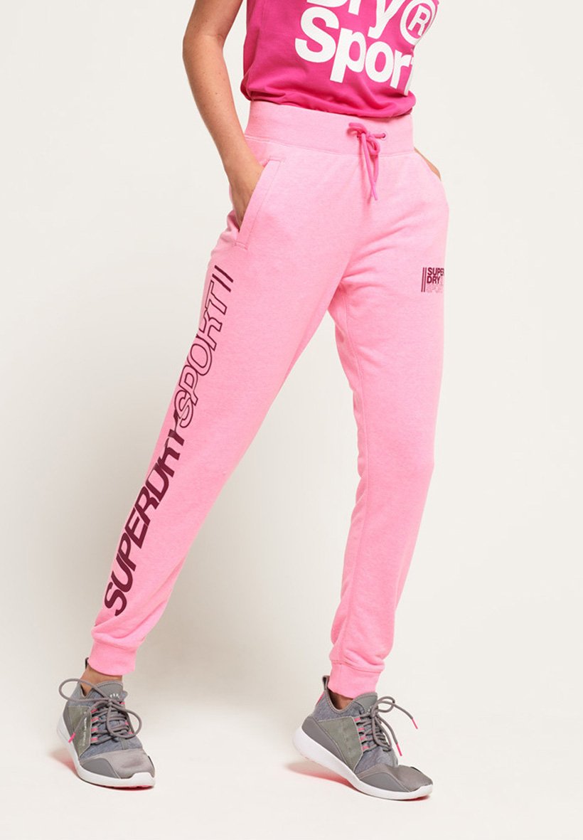 Superdry Tracksuit bottoms - pink 