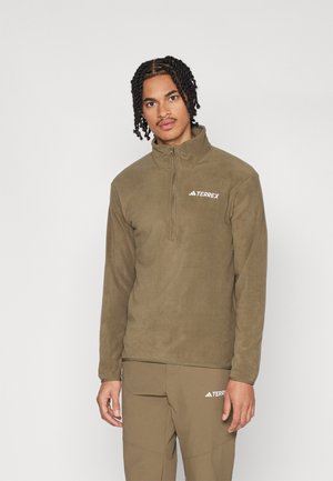 MULTI ESSENTIALS HALF ZIP  - Fleece jumper - olive strata