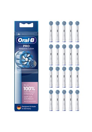 ORAL-B AUFSTECKBÜRSTEN - PRO - SENSITIVECLEAN - 20ER PACK - WHITE - Replacement heads - white