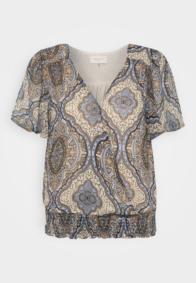 Freequent Blouse blauw Freequent Blouse blauw