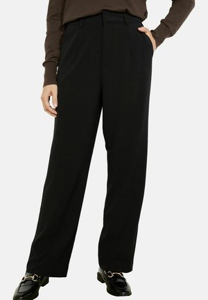 FLUID HIGH-WAIST - Trousers - black
