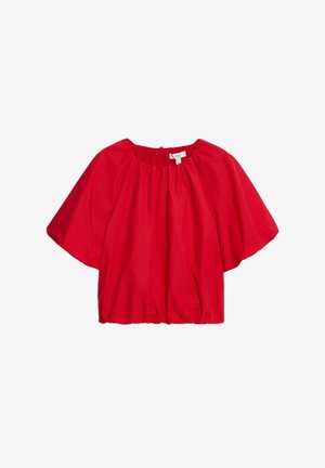 Marks & Spencer BUBBLE HEM PUFF SLEEVE - Camicetta - red