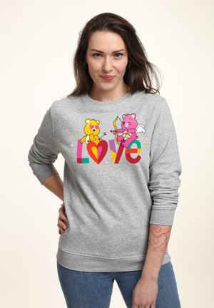 CARE BEARS UNLOCK THE MAGIC VALENTINES LOVE ARROWS - Sweatshirt - heather grey