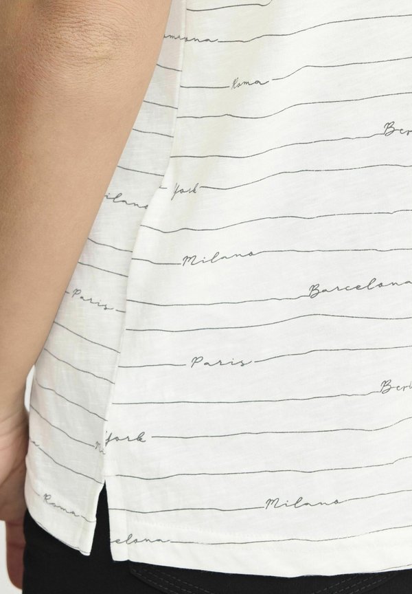 FRHAZEL - Print T-shirt - blanc de blanc art4