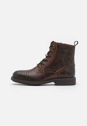 JFWHOWARD - Lace-up ankle boots - cognac